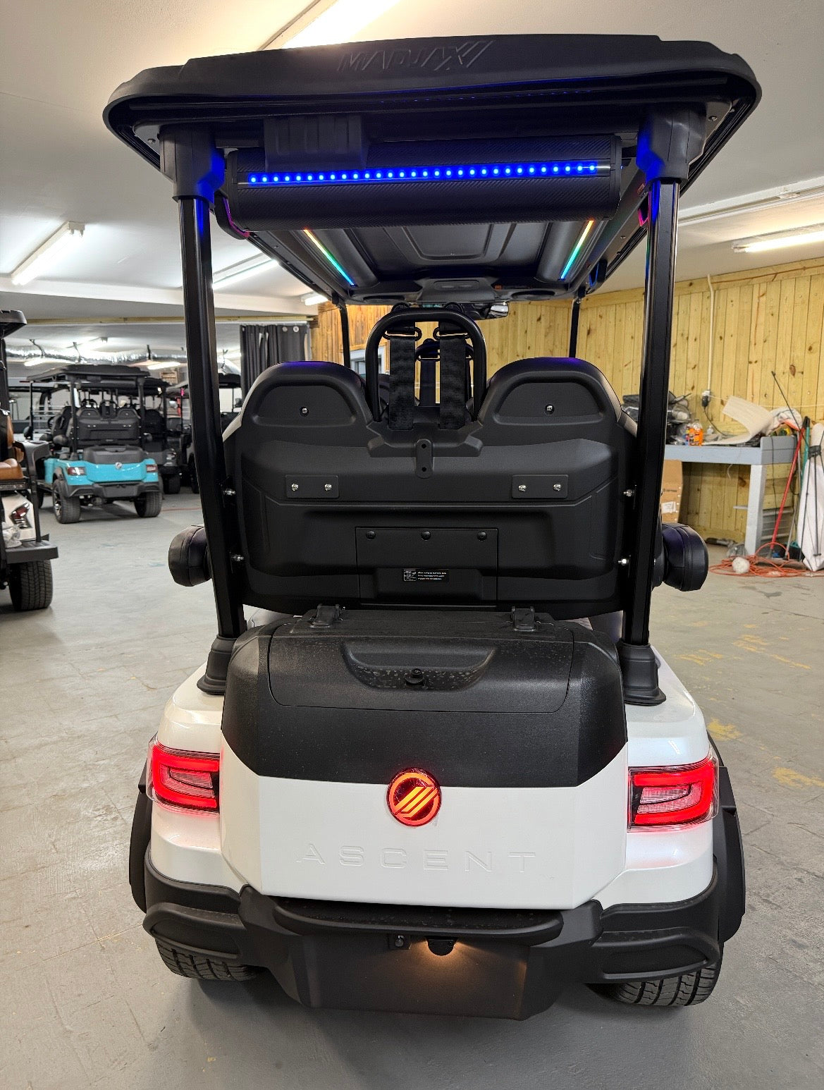 2026 MadJax Ascent – Premium Lithium Golf Cart White